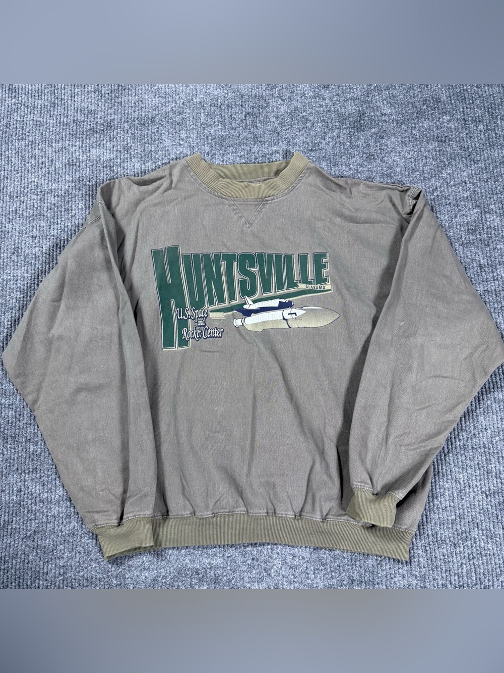 Vintage Gear for Sports Huntsville U.S Space & Rocket Center Sweatshirt XL Brown
